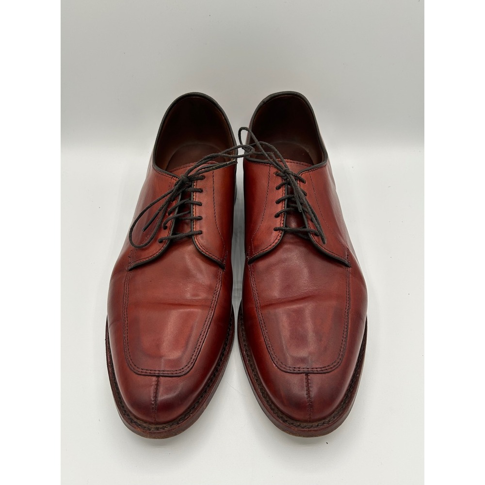 Allen Edmonds Delray Men Size 10D Chili‎ Leather Split Toe Blucher Dress Shoes